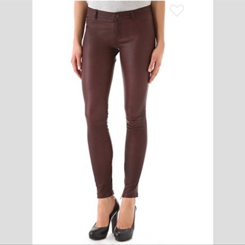 Vince Leather Skinny Pants